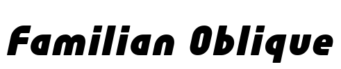 Familian Oblique Font Image