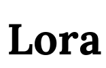 Lora Font Image