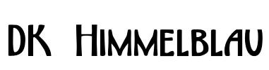 DK Himmelblau Font Image