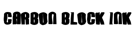 Carbon Block Ink Font Image