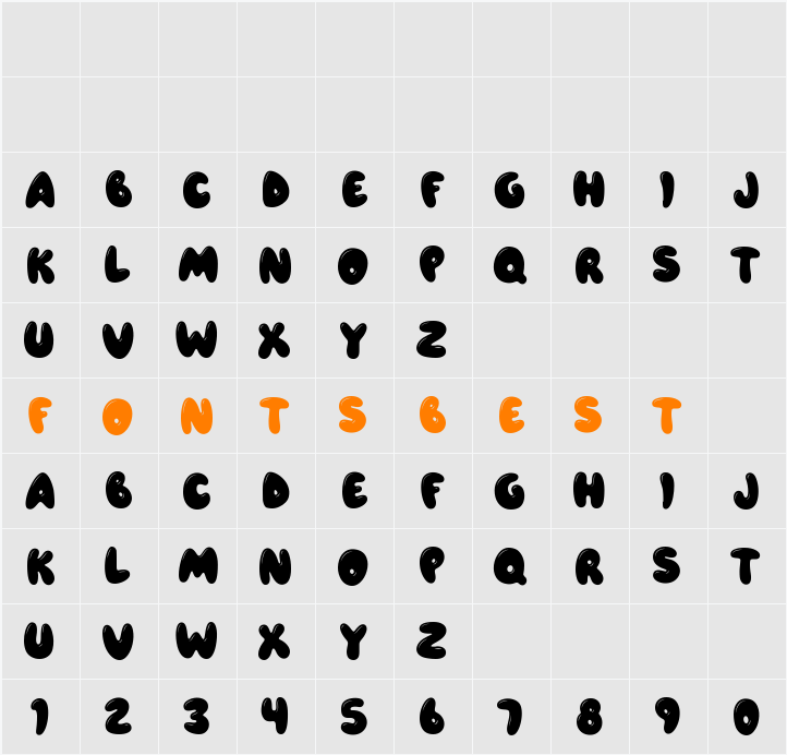 Airfool Character Map