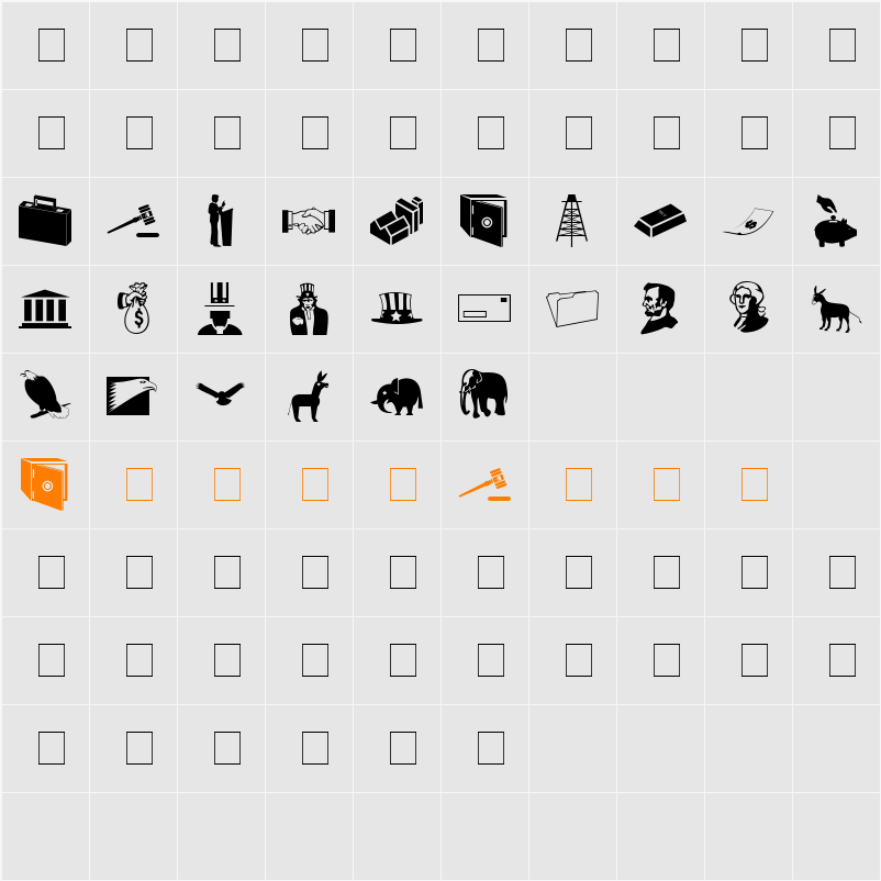 Carr Government Character Map