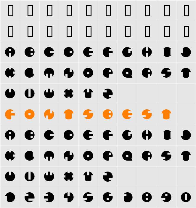 Catharsis Circular Character Map