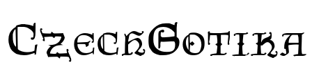 CzechGotika Font Image