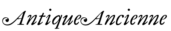 AntiqueAncienne Font Image