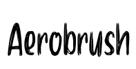 Aerobrush Font Image