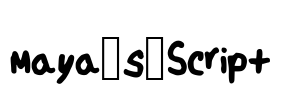 Maya_s_Script Font Image