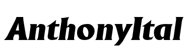 AnthonyItal Font Image