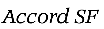 Accord SF Font Image