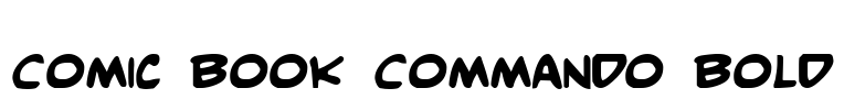 Comic Book Commando Bold Font Image