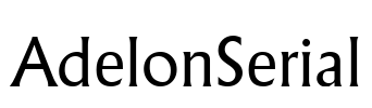 AdelonSerial Font Image