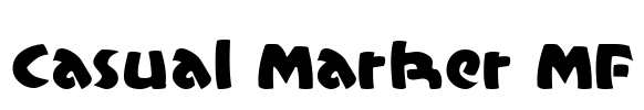 Casual Marker MF Font Image