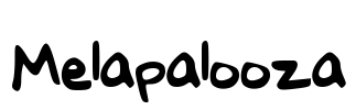 Melapalooza Font Image