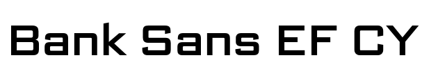 Bank Sans EF CY Font Image