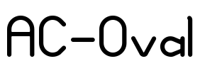 AC-Oval Font Image