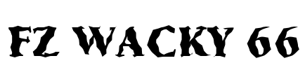 FZ WACKY 66 Font Image