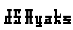 DS Ayaks Font Image