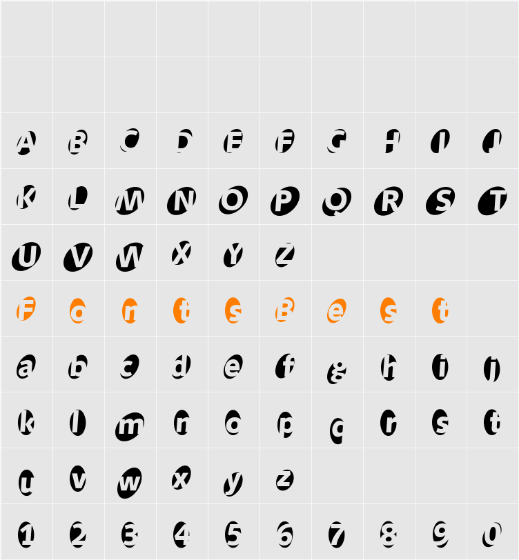 Aida Character Map