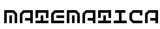 Matematica Font Image