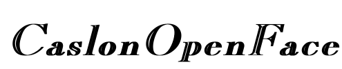 CaslonOpenFace Font Image