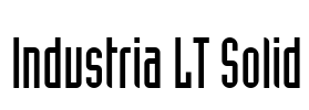 Industria LT Solid Font Image