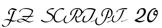 FZ SCRIPT 20 Font Image