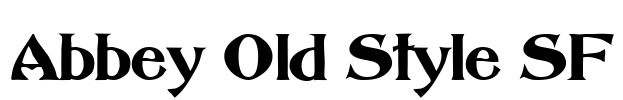 Abbey Old Style SF Font Image