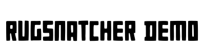 Rugsnatcher DEMO Font Image