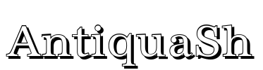 AntiquaSh Font Image