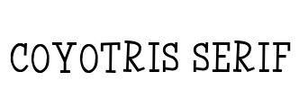 Coyotris Serif Font Image