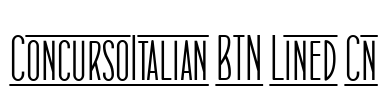 ConcursoItalian BTN Lined Cn Font Image