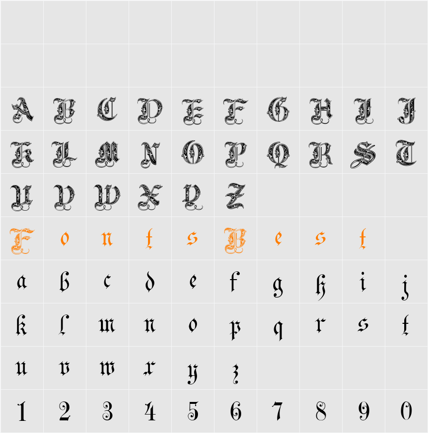 ARIDI33 Character Map