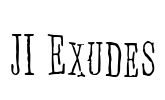 JI-Exudes Font Image