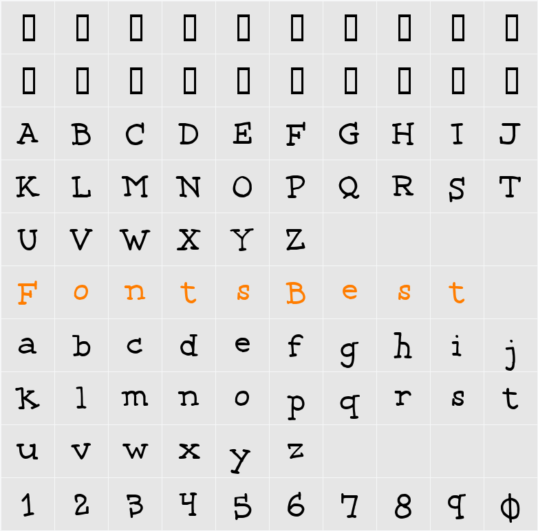 CK Keystroke Character Map