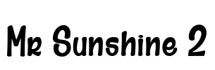 Mr Sunshine 2 Font Image