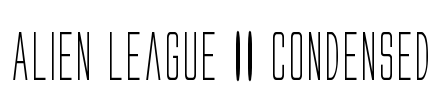 Alien League II Condensed Font Image