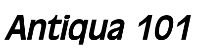 Antiqua 101 Font Image