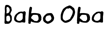 Babo Oba Font Image