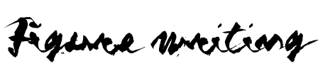 Figure writing Font Image