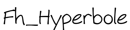 Fh_Hyperbole Font Image