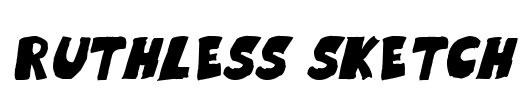 Ruthless Sketch Font Image