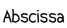 Abscissa Font Image