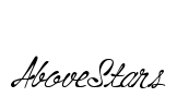 AboveStars Font Image