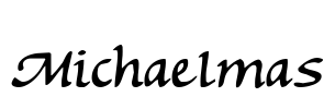 Michaelmas Font Image