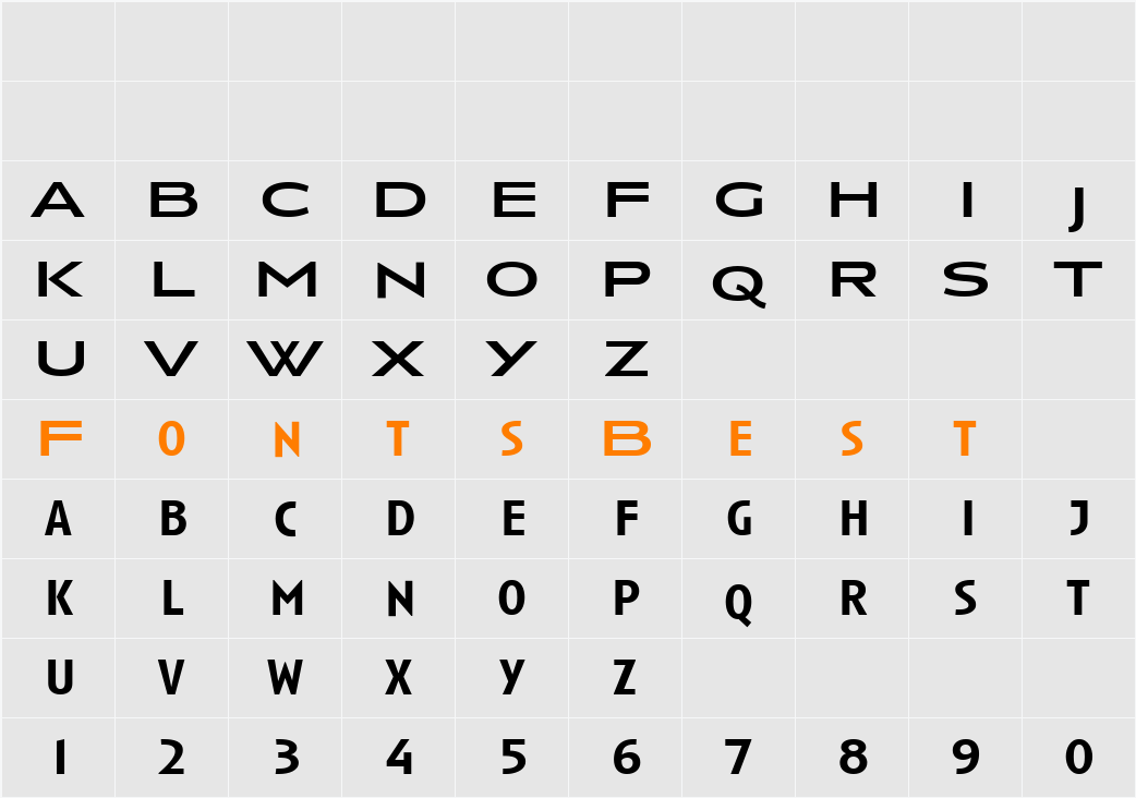 Anisette Character Map