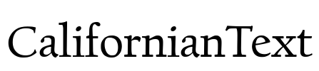 CalifornianText Font Image