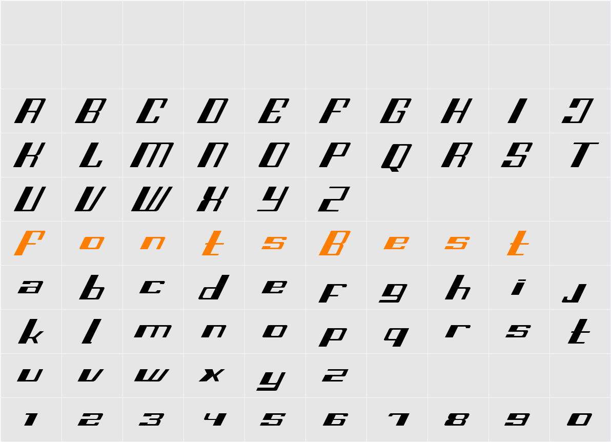 Fast SS Character Map