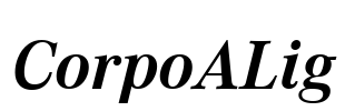 CorpoALig Font Image