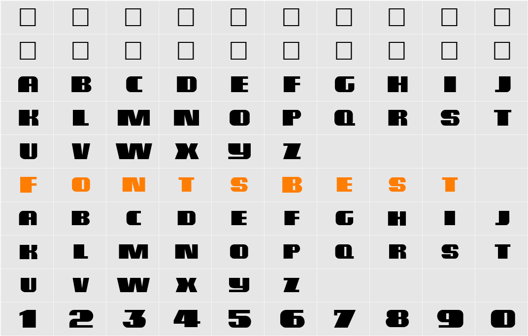 Miele Character Map