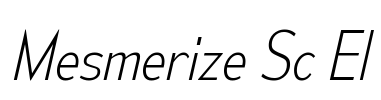 Mesmerize Sc El Font Image